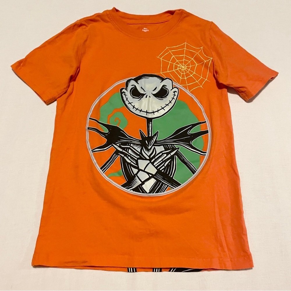 Disney Nightmare Before Christmas Jack Skellington Shirt Youth 12 Double Sided